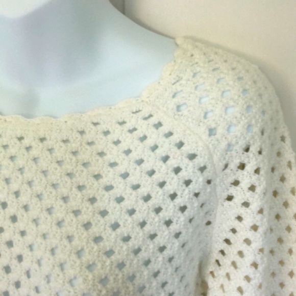 Cotton Crochet LS Sweater SP - Picture 2 of 6